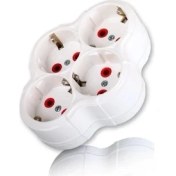 Resim Fetih Dörtlü Topraklı Fişli Priz 