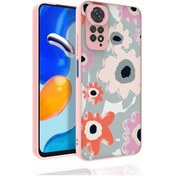 Resim Xiaomi Redmi Note 11 Global Kılıf Kabartmalı Kamera Korumalı Desenli Darbe Emici Renkli Kapak Nora 