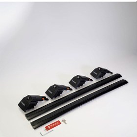 Resim Honda Cr-v 2017-sonrası Trx2 Thunder Carrier Kilitli Ara Atkı Taşıyıcı Tavan Barı Siyah 