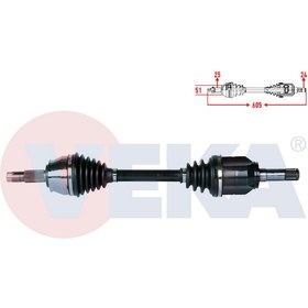 Resim Fiat Fiorino 1.3 Mjt Euro 5 Ön Sol Aks Veka 51975576 Fi8072 