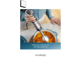 Resim Empressco Güçlü 1200 W Mutfak Robotu, 1.7 Lt Kapasite, Gri Renk, Yeni Seri, Yetkili Satıcı 