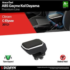 Resim S-Dizayn Citroen C-Elysee Kol Dayama Kolçak Geçmeli ABS Gri 2012 