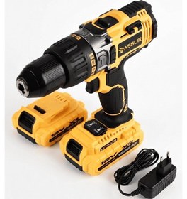Resim 12V Çift Akülü Metal Şanzıman Taşıma Çantalı Led Işıklı Akülü Vidalama Şarjlı Matkap - 