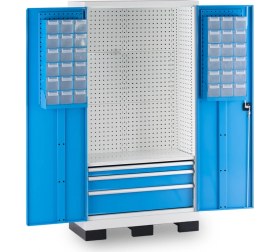 Resim Star Çelik Endüstriyel Malzeme Dolabı-3 çekmeceli-Metal Kapaklı- Takım Asma Panolu-Çekmece Kutulu 