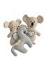 Resim Organic Sisters Toys Organik Fare - At - Koala Peluş Oyuncak Seti 