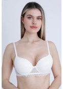 Resim Kadın Dantel Sütyen Boş Kap Ekru 