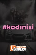 Resim Turuncu #kadınişi Sticker Etiket 15×3 cm – Araç – Motor – Laptop – Kask Etiket Sticker 