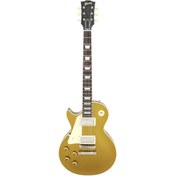 Resim Gibson Custom Shop 1957 Les Paul Reissue VOS Solak Elektro Gitar (Goldtop Darkback) 