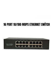 Resim 16 Port 10/100 Mbps Ethernet Network Switch 