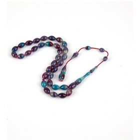 Resim Kadim Katalin -eski Sehpa Obje Arpa Kesim 5.5x9mm Tesbih -ibrahim Yeşilnacar Usta İşi Çok Renkli 