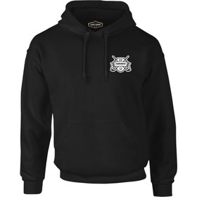 Resim Golf Kulübü - Turnuva Siyah Erkek Fermuarsız Kapşonlu - Siyah / 2XL 