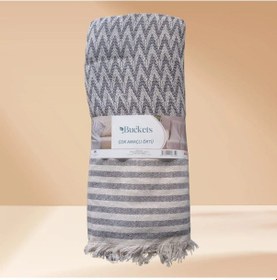 Resim Koltuk Örtüsü Natural Pamuklu Koltuk Şalı Çekyat Örtüsü 170x210cm 