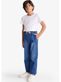 Resim Defacto Erkek Çocuk Jogger Fit Jean Pantolon G3022a825aunm28 Mavi 