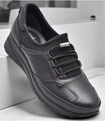 Resim 2000 Tam Ortopedik Hafif Dolgu Taban Günlük Hakiki Deri Kadın Ayakkabı Anne Ayakkabısı Siyah 