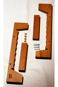 Resim Sound Box Ahşap Plak Standı – 50 Plak Kapasiteli, Akrilik Yan Panelli 