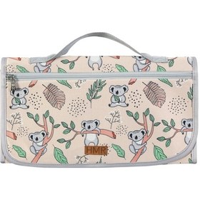 Resim Koala Bej Bebek Alt Açma Minderi Bakım Çantası Çok Renkli 