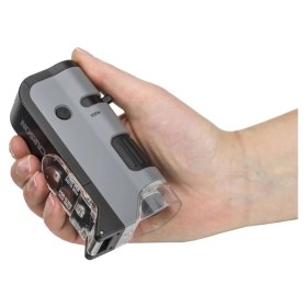 Resim Carson MP-250 Microflip 100-250X LED Işıklı Cep Mikroskobu Akıllı Telefon Digiscoping Adaptör Klipsl 