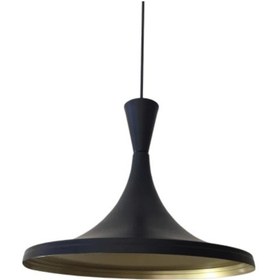 Resim Rıolıght Siyah Içi Sarı Metal Sarkıt Çap: 36Cm 