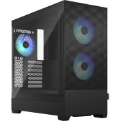 Resim Fractal Design Pop Air Rgb Siyah Temperli Cam Oyuncu Bilgisayar Kasası (FD-C-POR1A-06) 