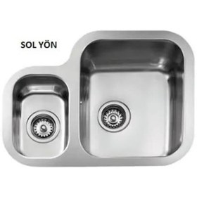 Resim Teka Stage Be 625 Paslanmaz Çelik Tezgah Altı Eviye Sol 