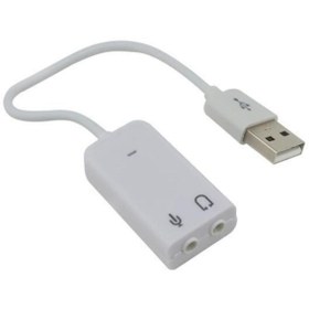 Resim PRIGE Usb Kablolu 7.1 Destekli Beyaz Ses Kartı 