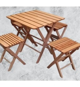 Resim Bengi Ticaret Piknik Seti Katlanabilir 90392 Kayın Ağacı AZ Yer İşgal Eder Çok İş Yapar El Yapı 