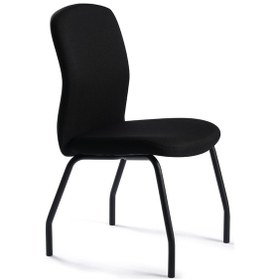 Resim Bürosit Huxi Siyah Tapalı Sandalye Ayak Bekleme Koltuğu 