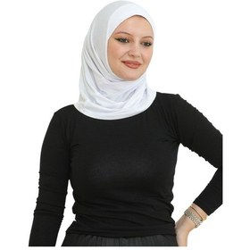 Resim Modish Group Spor Başörtüsü Kadın Hazır Giyim Türban Viskon Eşarp Şal - Beyaz Beyaz 