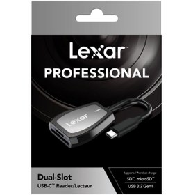 Resim Lexar Pro Usb-c Dual Slot Kart Reader Okuyucu - Lrw470u-rnhng 