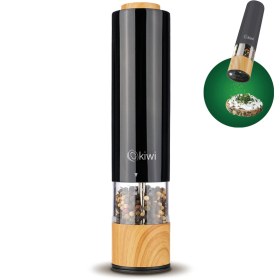 Resim Kiwi KSPG-4813 Siyah Pilli Işılı Otomatik Baharat Öğütücü 