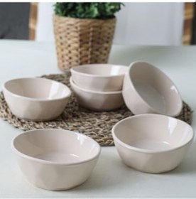 Resim Krem Kristal Çerezlik/sosluk 12 Cm 6 Adet 030 