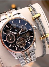 Resim Daniel Klein Otomatik Mekanizma Mehtap Ve Güneş Kadranlı 2 Yıl Garantili Erkek Kol Saati Otm.14266.5 Gümüş - Rose Gold 