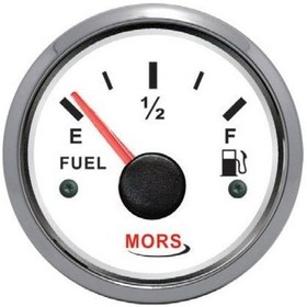 Resim Mors Yakit Göstergesi 12-24 V Beyaz Çap 55 Mm Tekne Yat Beyaz 