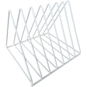 Resim Sunshine011 7 Hücreli Metal Plak, Dergi Ve Dosya Organizatörü - Beyaz Beyaz 