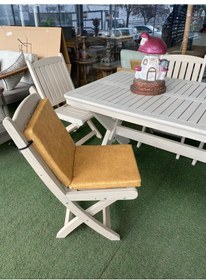 Resim Sırtlı Sandalye Minderi Koltuk Minderi İç Dış Mekan Minderi 40x40 