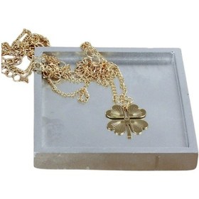 Resim Dekoratif Kase Takı Kutusu Yüzük Kolye Kutusu Mum Tabağı Takı Organizer Dörtgen Model - Gümüş 