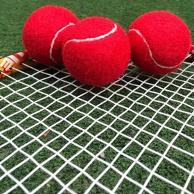 Resim 3 Adet Antrenman Tenis Topu Kırmızı 
