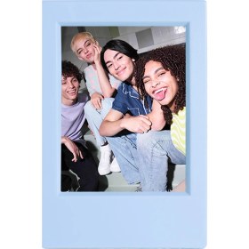 Resim Fujifilm Instax Mini 12 Mavi Fotoğraf Makinesi-Çerçeve ve 64'lü Kare Albüm Seti 