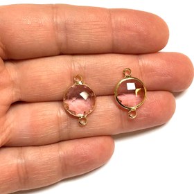 Resim Altın Kaplama Zirkon Taşlı Bileklik - Pembe 