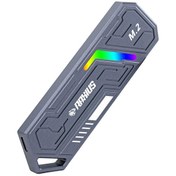 Resim Raxius DK03 USB-A/Type-C Kablolu RGB 512 GB 22x80 M.2 NVMe Taşınabilir Harici SSD 