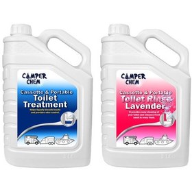 Resim Karavan Tekne Tuvalet Kimyasalı-Camper Chem 2'li Set 