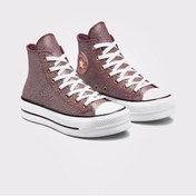 Resim Converse Chuck Taylor All Star Lift Forest Glam Kadın Bordo Sneaker 