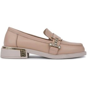 Resim Tamer Tanca Kadın Hakiki Deri Vizon Loafer Ayakkabı 1061 8118 Bn Ayk Y25 Vızon Dr VIZON 