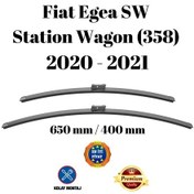 Resim Fiat Egea Sw Station Wagon 358 2020 2021 Uyumlu Ön Cam Silecek Süpürgesi Takımı 650/400mm Silbak Sb2616c 