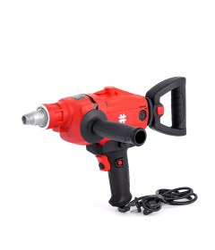 Resim 1550W Güçlü Elektrikli Boya Harç Alçı Macun Karıştırıcı Mikser Matkap Profesyonel Inşaat Tamir Aracı 