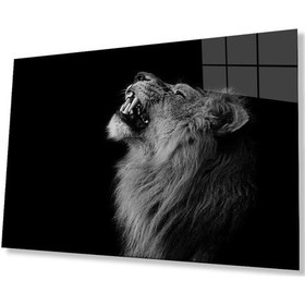 Resim Aslan Cam Tablo 4mm Dayanıklı Temperli Cam125 