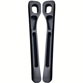Resim Anahtar/Tel/Kart Yuvaları Bulunan 2 Adet Araç Koltuk Aralığı Dolguları - Yan Koltuk Depolama için Ergonomik Dayanıklı Plastik Organizatörler, Kaymaz Araç Aksesuarları (Siyah) | Akıcı Araç Aksesuarı | Güvenli Uyum Tasarımı, Araç Koltuğu Organizatörü 