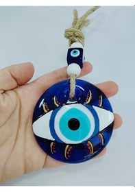 Resim El Yapımı Nazar Boncuğu 8 Cm El Yapımı Duvar Dekoru 
