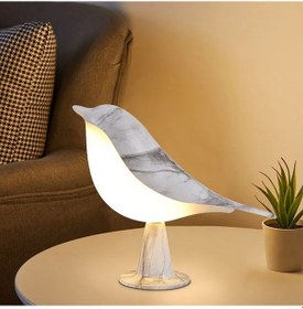 Resim Yunboo 6w Kuş Şekilli Led Gece Lambası - Dokunmatik, 3 Renk Seçeneği, Parlaklık Ayarlı, Usb Şarjlı, Aroma Diffüzyon Özelliği Beyaz 