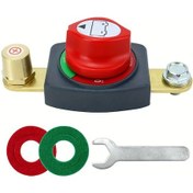 Resim Globalbloom 12-48v Bakır Pil Ayırma Anahtarı Positive Screw Versiyon Araç Karavan Tekne 